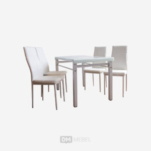 Set Meja Makan Kaca IMP Pevita - Gambar 3