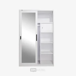 LEMARI BESI PAKAIAN PINTU 2 SLIDING OSWS FREYA 120 OLYMPIC 3