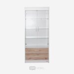 LEMARI HIAS JAZZ LH 800 SANREMO OAK - WHITE (1)