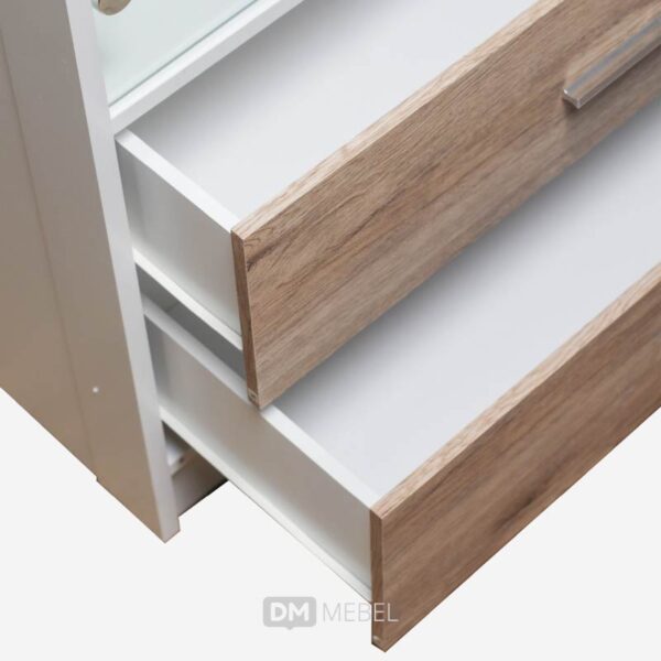 LEMARI HIAS JAZZ LH 800 SANREMO OAK - WHITE (6)