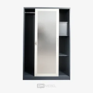 LEMARI BESI PINTU FORTE SL 121B DARK GREY-WHITE LINE (2)