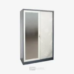 LEMARI BESI PINTU FORTE SL 121B DARK GREY-WHITE LINE (6)