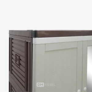 DM MEBEL LEMARI PLASTIK PINTU 2 SAP JUSTIN ULTRA COMPACT MIRROR CLUB (4)