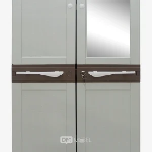 DM MEBEL LEMARI PLASTIK PINTU 2 SAP JUSTIN ULTRA COMPACT MIRROR CLUB (6)