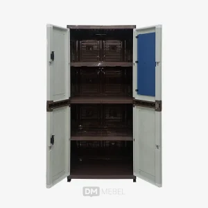 DM MEBEL LEMARI PLASTIK PINTU 2 SAP JUSTIN ULTRA COMPACT MIRROR CLUB (7)