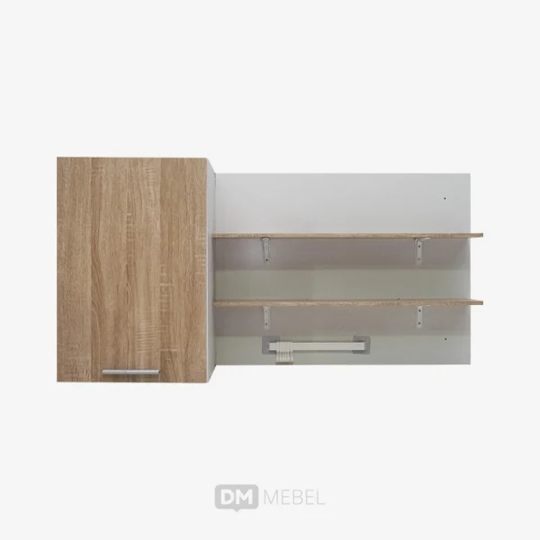 DM MEBEL KITCHEN SET ATAS XENA BSTYLISH WHITE SONOMA CREAM (2)