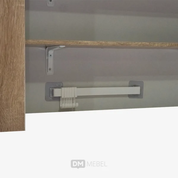 DM MEBEL KITCHEN SET ATAS XENA BSTYLISH WHITE SONOMA CREAM (5)