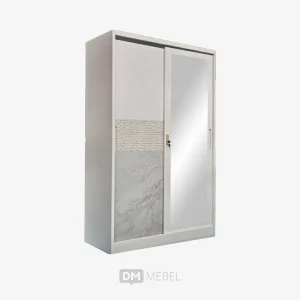 DM MEBEL LEMARI PAKAIAN BESI PINTU 2 SLIDING SLD 2FM 005 UK 90 NON EMBOS AVANT