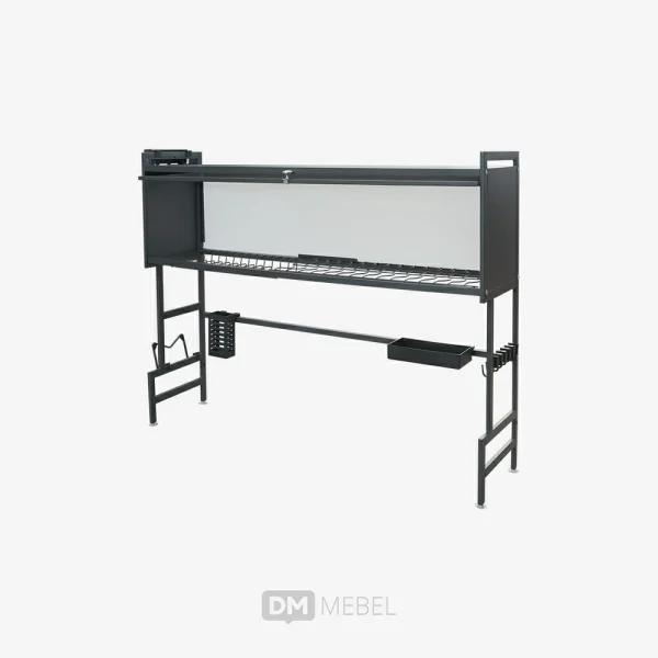 DM MEBEL RAK PIRING WASTAFEL BESI DISH MDR85 BLACK_web satuan_ (1)