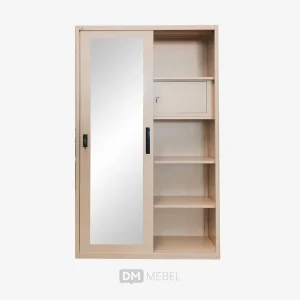 LEMARI PAKAIAN BESI P2 SLIDING OSWS RATTAN 01 UK 120 OLYMSTEEL_web satuan_ (4)