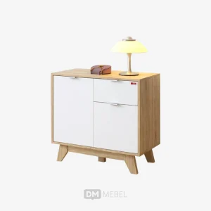 DM MEBEL SIDEBOARD LOTUS SB 80 SONOMA OAK WHITE ACTIV PRB_web satuan_(1)