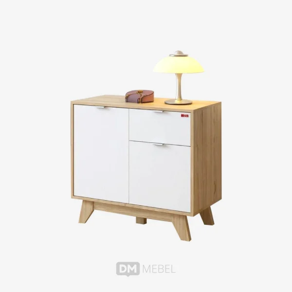 DM MEBEL SIDEBOARD LOTUS SB 80 SONOMA OAK WHITE ACTIV PRB_web satuan_(1)