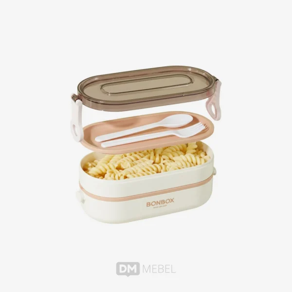 DM MEBEL Lunch Box 1000 ml BTE41208 Creamy White Bonbox_web satuan_ (2)
