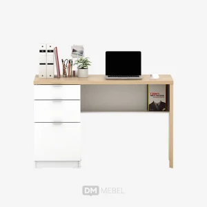 DM MEBEL MEJA KANTOR ARNAI DK120 WHITE SM-PRO OAK_web satuan_ (2)