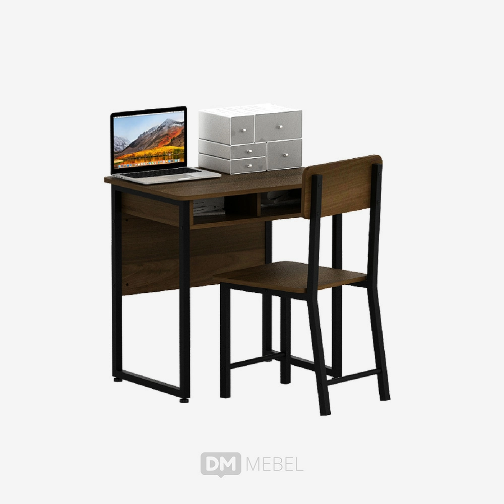 DM MEBEL MEJA KANTOR SET KURSI ARGUS BROWN WALNUT_web satuan_ (4)