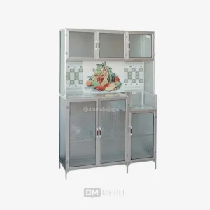 Rak Piring 3 Pintu Minimalis - Biasa