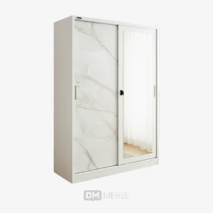 DM MEBEL LEMARI PAKAIAN BESI P2 SLIDING NSL 05 UK 120 LUNARSOL