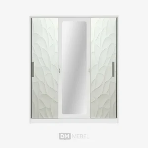 DM MEBEL LEMARI PAKAIAN BESI PINTU 3 SLIDING UK 160 KSL 1635 WHITE LUNARSOL_web satuan_ (3)