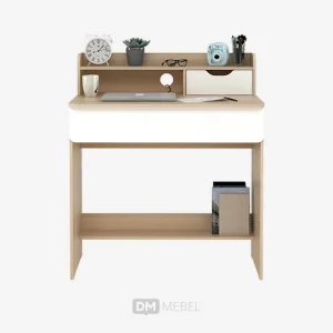 DM MEBEL MEJA KANTOR FUJI DESK PRO OAK WHITE METROPOLIS_web satuan_ (4)