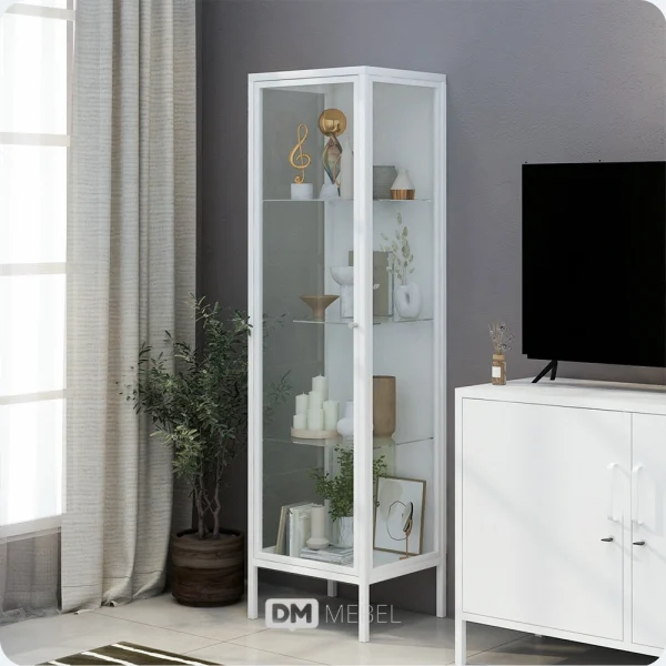 DM MEBEL RAK SHOWCASE PINTU 1 GION MSC40 WHITE_web satuan_ (5)
